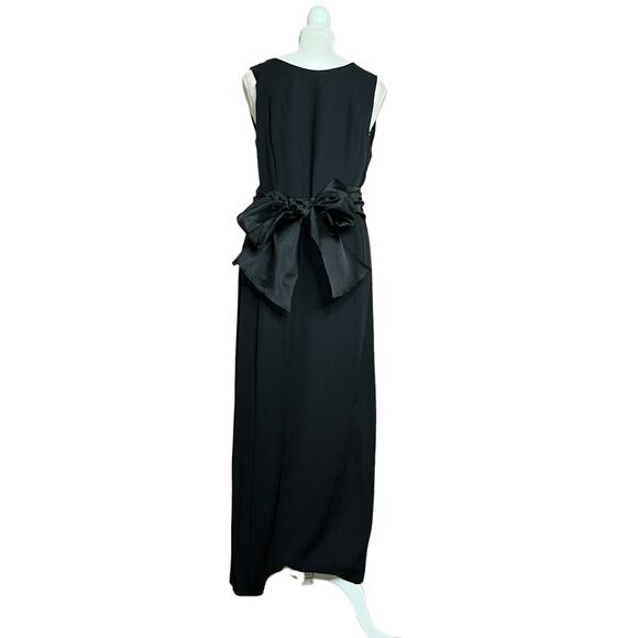 Vintage Virgo II backless full-length dress sleeveless Sz 12 Virgo II - Picture 1 of 11